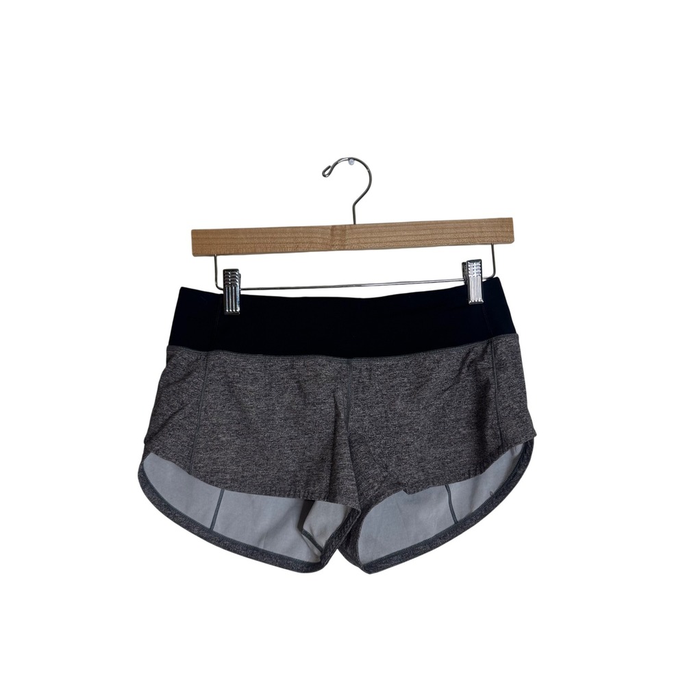 Lululemon Speed Up Shorts Women's Running Athletic Heathered Gray Size 4